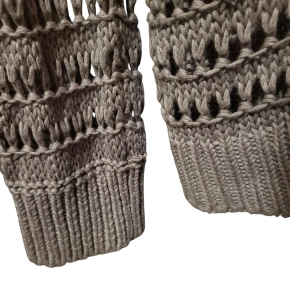 Sablyn Mariella Open Knit Cotton/Silk/Cashmere Blend Sweater Camel Sand Size XS - Picture 4 of 8